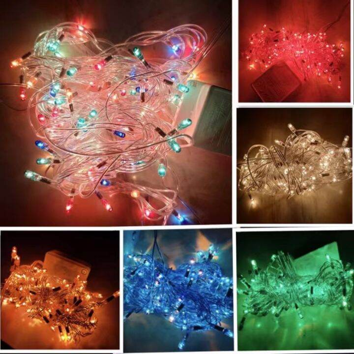 80L,3m,assorted,warm white light transparent line wire,led lights,rice