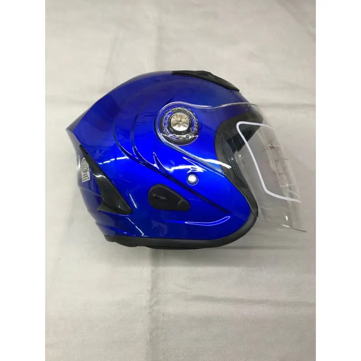 Motorcycle helmet [HALO MOTOR] RXR TITANIUM HALF FACE Helmet 007 And HNJ A4001 COD Lazada PH