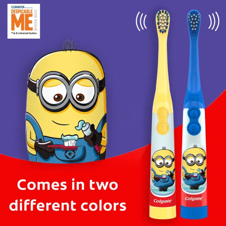 Colgate Kids Minions Sonic Electric Toothbrush (Assorted) Lazada PH