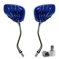 1 Pair Motorcycle Rearview Mirror Adjustable Scooter ATV Skull Claw Side Mirror Chrome-plated ABS Safety Rear view Mirror