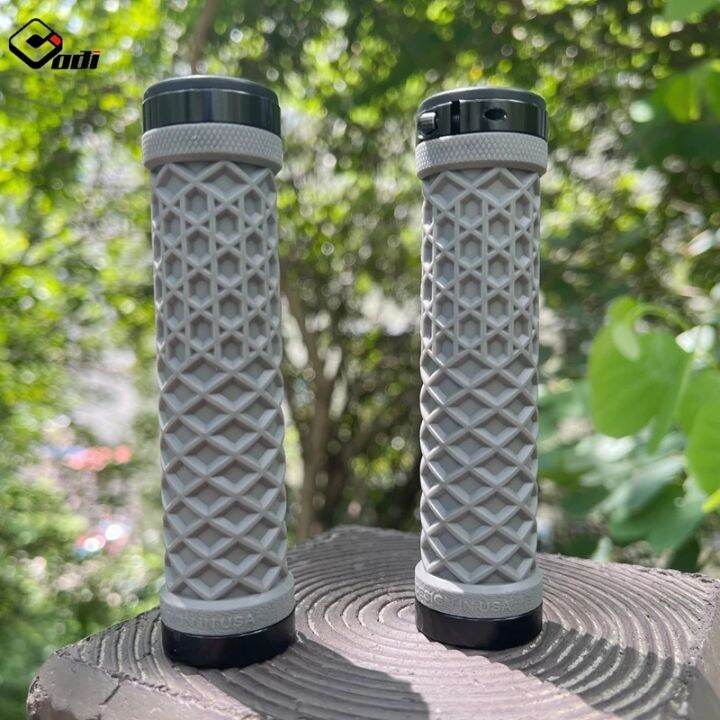 odi-van-จักรยาน-handlebar-grips-lock-on-anti-slip-shock-absorption-mtb-double-lock-แหวนสำหรับ-retro-brompton-bmx-จักรยานพับ-grip