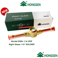 honngsen sight glass 1/4 กระจกตาแมว 1/4 แบบเชื่อม SOLDER Model SGN-1/4 ODF รุ่นเปิดฝาไม่ได้ SGN มีการปิดผนึกแบบ PTFE และซีลโอริง