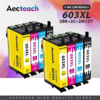 Aecteach T603XL T603ใหม่ E-603XL ที่รองรับตลับหมึกเหมาะสำหรับทีม Epson WF-2810 DWF WF-2830 DWF WF-2835 DWF WF-2850 DWF