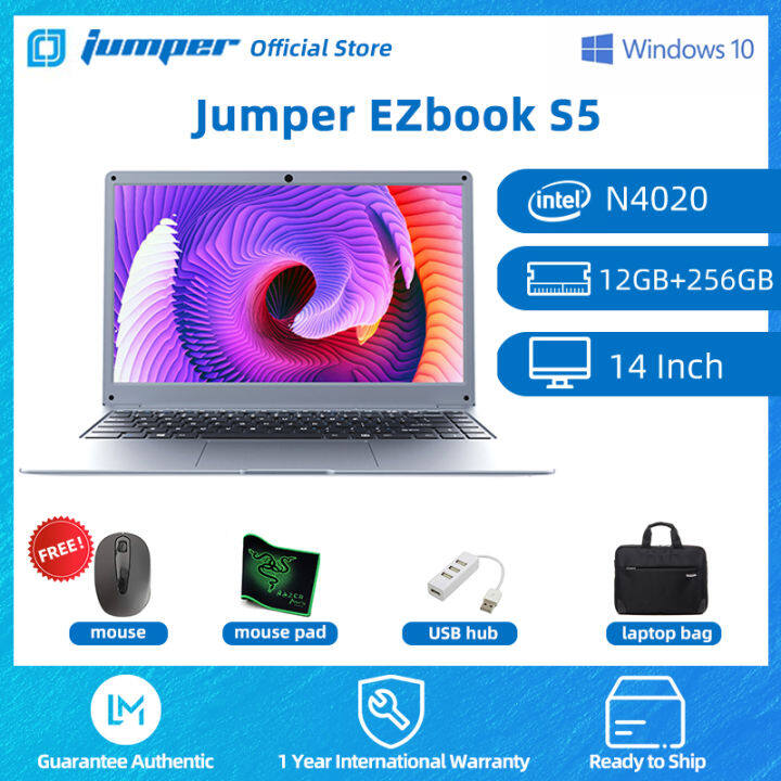 【Free Shipping】Jumper 14.0 FHD Screen EZbook S5 Laptop Intel Gemini Lake  N3350 12GB RAM+128GB/256GB SSD Windows11 OS Computer PC | Lazada