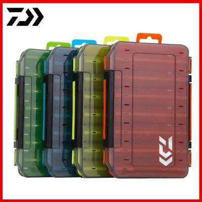 Daiwa 14 Compartments Fishing Tackle Box Double Sides Fishing Lure Baits Accessories Boxes Lure Hook Storage Fishing Tackle Box Accessories