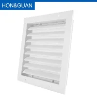 Hon&amp;Guan Ventilation Exhaust Grille Wall Ceiling Air Vent Grill Ducting Cover Outlet for Heating &amp; Cooling Vents Aluminum Alloy Exhaust Fans