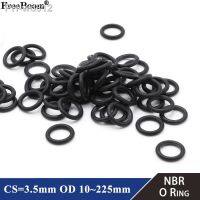 10pcs NBR O Ring Seal Gasket Thickness CS 3.5mm OD 10 225mm Nitrile Butadiene Rubber Spacer Oil Resistance Washer Round Shape