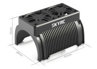 SKYRC 55mm double Fan 5V Brushless Motor Radiator Cooling with Housing 15 RC motor Traxxas X-Maxx