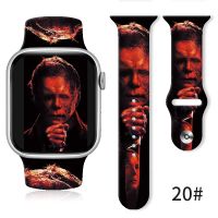 svsfbtdj Silicone Strap for Apple Watch Band SE 8 7 6 5 Strap 44mm 38mm 45mm 42mm Women Wristband Halloween Gift Silicone Band