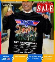 Top Gun 36Th Anniversary 1986-2022 Signature T-Shirt Unisex Full Size 【Size S-4XL-5XL-6XL】