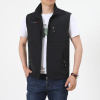 Spring Summer Breathable Vest Many Pockets Men Outdoors Pocket Waistcoat Male Photographer Tactical Big Size Sleeveless Jacket