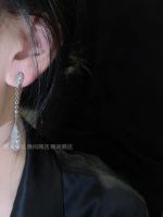 Correct Version Zircon Tassel Earrings Long Earrings 2023 Korean Stud Earrings