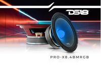 ?เสียงกังวาล มีไฟพร้อม?DS18 PRO-X8.4BMRGB ลำโพงเฟสปลั๊ก ลำโพงเสียงกลางBullet ขนาด 8 นิ้ว พร้อมไฟLED RGB 550วัตต์ 4โอห์ม