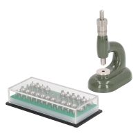 Watch Repair Tool Watch Press Set Watch Back Case Closer Watchmaker Jewelling Tool Aluminum Alloy Green with 48Pcs Dies