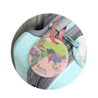 Silicone Travel Accessories Address World Map Bag Tags Suitcase Label Boarding