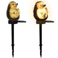 ไฟสวนเครื่องประดับ Hedgehog รูป Solar Light Stakes กันน้ำสัตว์ Figurine โคมไฟพลังงานแสงอาทิตย์สำหรับ Garden Yard Lawn