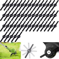 50Pcs Plastic Grass Trimmer Blades Lawn Mower Blade Cordless Trimmer Garden Tool Lawn Mower Trimmer Accessories