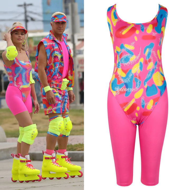 2023-movie-barbie-ken-cosplay-costume-sand-party-swimwear-jumpsuits-beachwear-for-kid-men-women-halloween-role-play