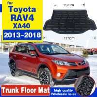 ตัวอุปกรณ์ป้องกันรถกันโคลนสำหรับรถโตโยต้า RAV4 2014 2015 2016 2017 2018แผ่นรองกระโปรงหลังรถหลังบรรทุกผ้ายางปูท้ายรถ