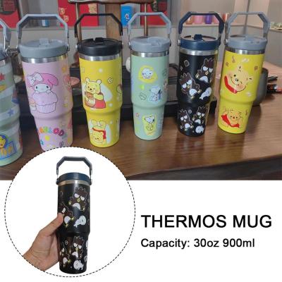Portable Car Cup Stainless Steel Thermos Mug Water Bottle K4B5