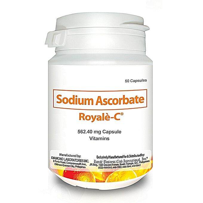 ROYALEC SODIUM ASCORBATE (Vitamin C) 562.40mg per caps (50 Capsules