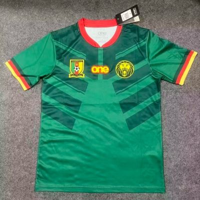 เสื้อกีฬาแขนสั้น ลายทีมชาติฟุตบอล Cameroon 22-23 ชุดเหย้า เกรด AAA ไซซ์ S-XXL