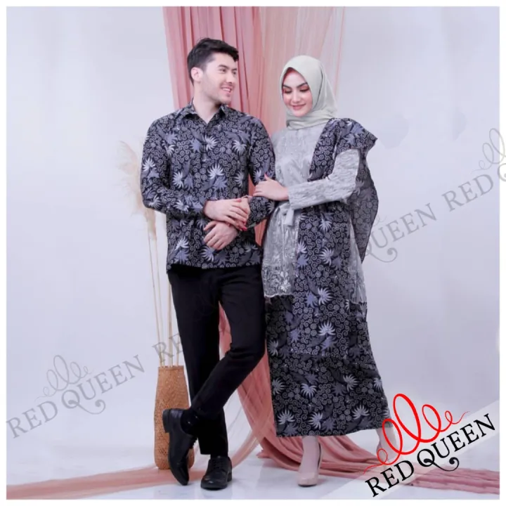 Baju Couple Muslim Batik Kebaya Brukat Baju Pesta Acara Resmi Formal Wisuda Kondangan Red Queen Butik Rq096 Lazada Indonesia