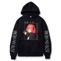 Anime Hoodies Nino Print The Quintessential Quintuplets Oversized Sweatshirts Men Streetwear Harajuku Unisex Casual Tops Clothes Size XS-4XL