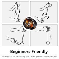 โยโย่โยโย่ไม่ตอบสนองมืออาชีพสำหรับเด็กลูกดิ่งอลูมิเนียมสำหรับมือใหม่สำหรับผู้เล่นโยโย่10โย่