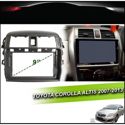 เครื่องเล่น mp 5 ขนาด 9 นิ้วสําหรับ toyota corolla altis 2007-2013