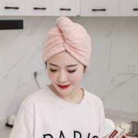 Dry hair hat womens thickened water-absorbing quick-drying lazy shampoo towel wrap headscarf hat cute 2023 new dry hair artifact