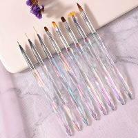 Aurora French Stripe Nail Art Brush 3D Tips Manicuring Line Drawing UV Gel Brushes Painting Tools Nail Acrylic Accessories Artist Brushes Tools