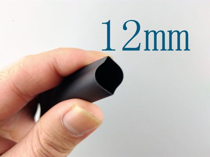 1-meter-lot-2-1-black-12mm-diameter-heat-shrink-l62-heatshrink-tubing-tube-sleeving-wrap-wire-cable-management