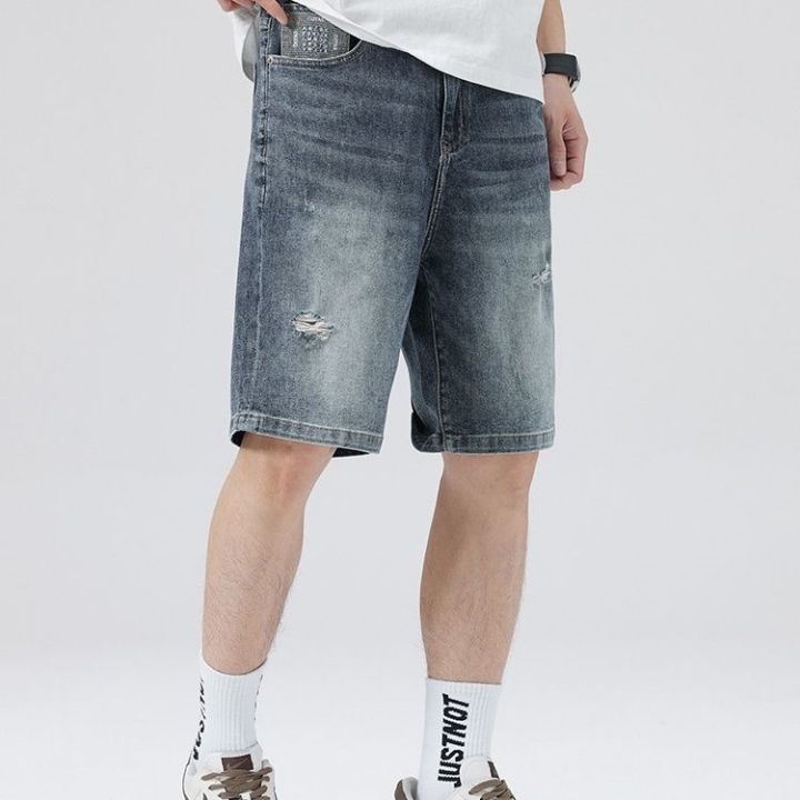 ready-new-store-opening-seasonal-clearance-sale-price-summer-mens-denim-shorts-mid-leg-pants-all-match-for-outerwear