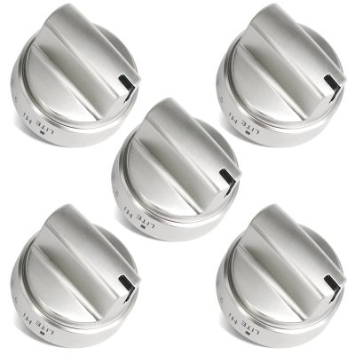 5PCS Oven Switches WB03X24818 Burner Lock Range Parts Gas Stove Knob Control Temperature Shift Replacement General Metal Durable in Use
