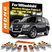 MDNG Mitsubishi Montero ชุดไฟเก๋งรถ,V97 V93 4 V80 V98 Canbus 2007-2020ชุดหลอดไฟ LED 15ชิ้นสำหรับรถยนต์