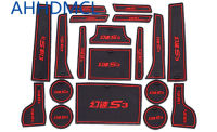 รถ Anti-Dirty Pad ประตู Groove Gate Slot ถ้วย Armrest Storage Pad Anti-Slip Mat สำหรับ BAIC S3 2014 2015 2016