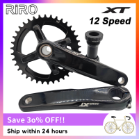 RIRO 104BCD จักรยาน Crankset 170มิลลิเมตรจักรยานหมุนอลูมิเนียม Chainring 32ครั้ง34ครั้ง36ครั้ง38ครั้งที่มีวงเล็บด้านล่าง175มิลลิเมตร MTB หมุนสำหรับ SHIMANO XT