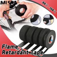 Flannel Polyester Tapes Corrosion Resistance Household Accessories Black Flame Retardant Tapes Anti-aging Tape Flannel Tape Adhesives  Tape