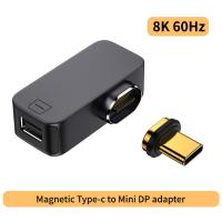 Magnetic Type-C Adapter USB-C Male to USB3.1VGA/HDMI-compatible/DP/MINI-DP/RI45 4K/8k 60Hz video Converter for laptop desktop Cables