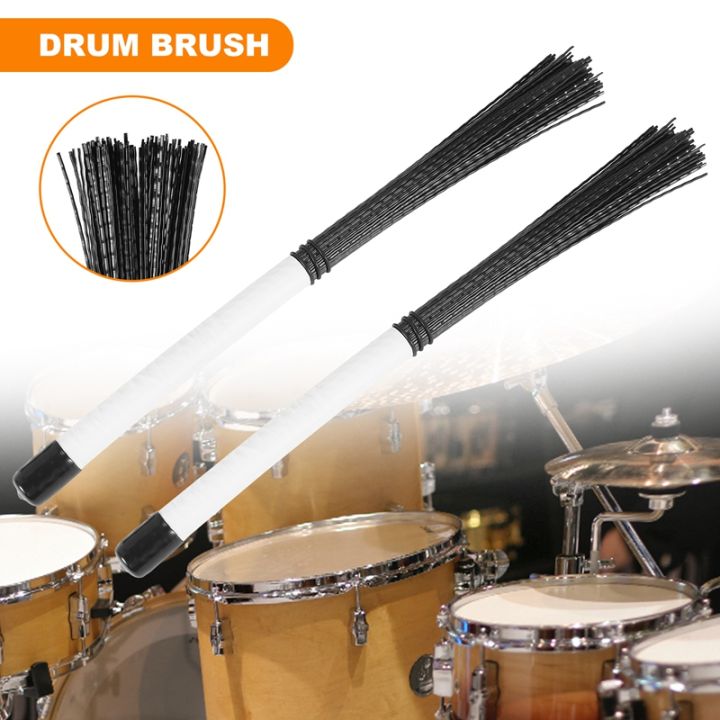 2pcs-cajon-brush-telescoping-drum-brushes-nylon-sticks-percussion-for-jazz-stick-drum-musical