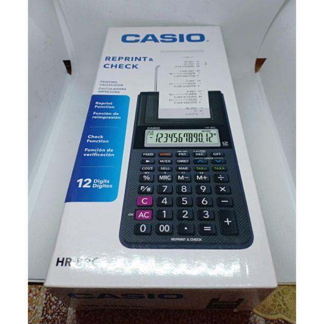 Casio Printing Calculator HR8RCBK / HR8RC HR 8RC Lazada PH