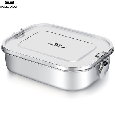 G.a HOMEFAVOR Lunch Box For Kids Food Container Bento Box 304 Top Grade Stainless Steel Metal Snack Storage Box