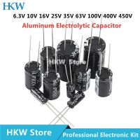 Aluminum Electrolytic Capacitor 6.3V 10V 16V 25V 35V 50V 63V 100V 400V 450V 47UF 100UF 220UF 330UF 470UF 680UF 1000UF 1500UF 20% Electrical Circuitry