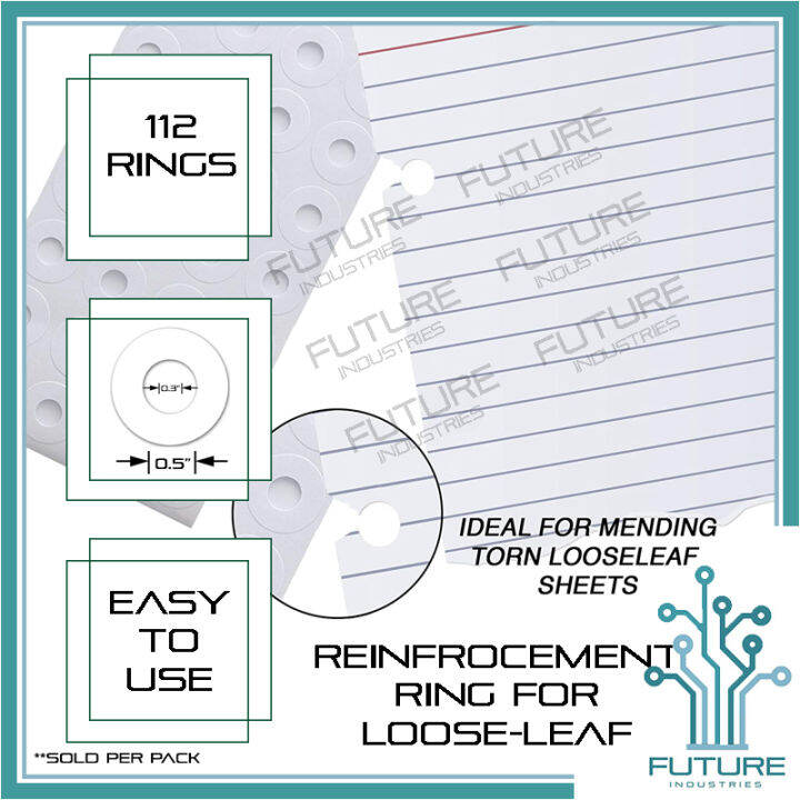 Reinforcement Ring Loose Leaf Ring Repair Hole Sticker Repair Kit For