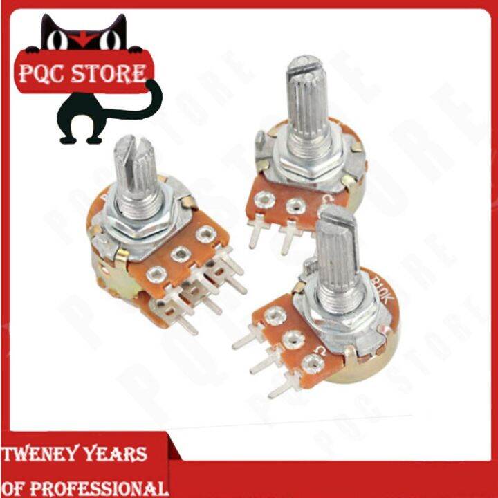 factory-direct-5pcs-wh148-b1k-b2k-b5k-b10k-b20k-b50k-b100k-b500k-3pin-15mm-shaft-amplifier-dual-สเตอริโอ-potentiometer-1k-5k-10k-50k-100k-500k