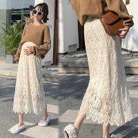 8524#  Spring Autumn Chic Lace Maternity Skirts High Waist Adjustable Belly Clothes for Women Korean Pregnancy