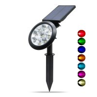 Solar garden lamp led 3W outdoor smd rgb color changing solar led street light manufacturer solar spotlight lawn lamp