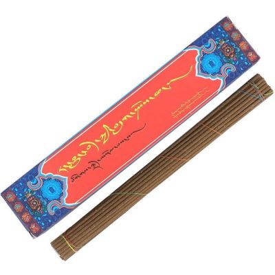 ธูป Handmade ทิเบตธูปธูป Joss-Stick อากาศบริสุทธิ์ยาวธูปบ้านในร่มสำนักงานธูปทิเบต Manshu Joss-Stick Lotus Master