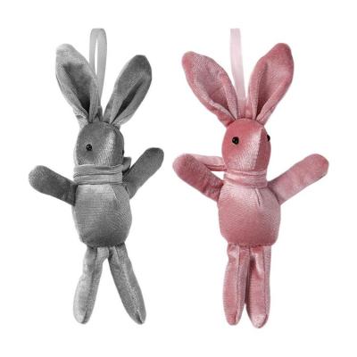 Sleeping Rabbit Toy Tasteless Stuffed Rabbit Toy with Lanyard for Kids Furry Doll Toys for Keychain Gifts Wedding Party Favors impart